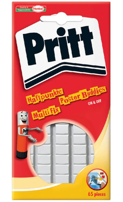 Buddies Pritt dubbelzijdige kleefpad poster blister Ã 65 stuks