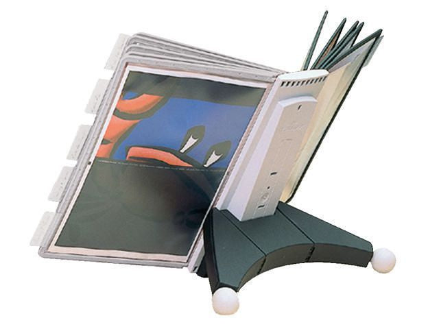 Durable Zichtpaneelhouder SherpaÂ® Display Inclusief 10 zichtpanelen, rood/zwart