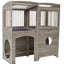Duobox spijlen kijkgat - Grey Craft Oak
