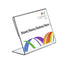 Kaarthouder OPUS 2 L-standaard 90x60mm liggend acryl