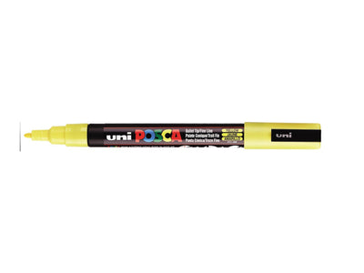 Verfstift Posca fijne punt 0.9 - 1.3 mm. zonnegeel