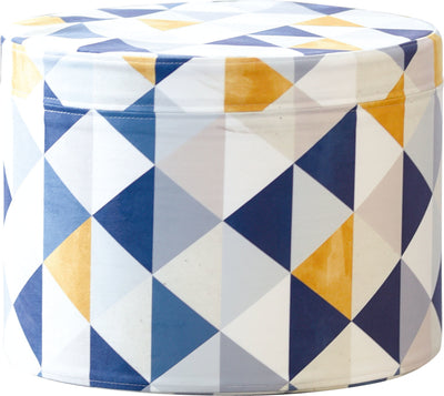 Poef driehoeken, diam. 40 cm