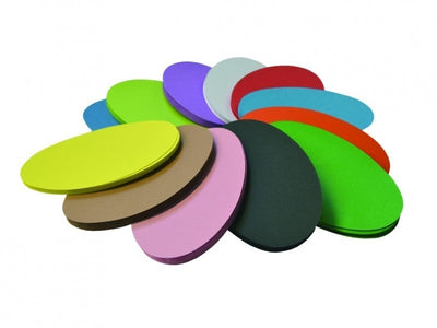 1000 vel vouwbladen 60gr 20cm ovaal 10 kleuren Assorti