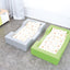 Foam bed met uitsparingen 128x75x25cm - Grijs