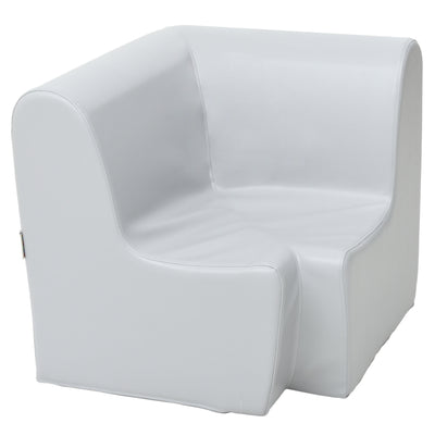 Hoge hoekbank 65,5cm zithoogte 34cm - Grijs