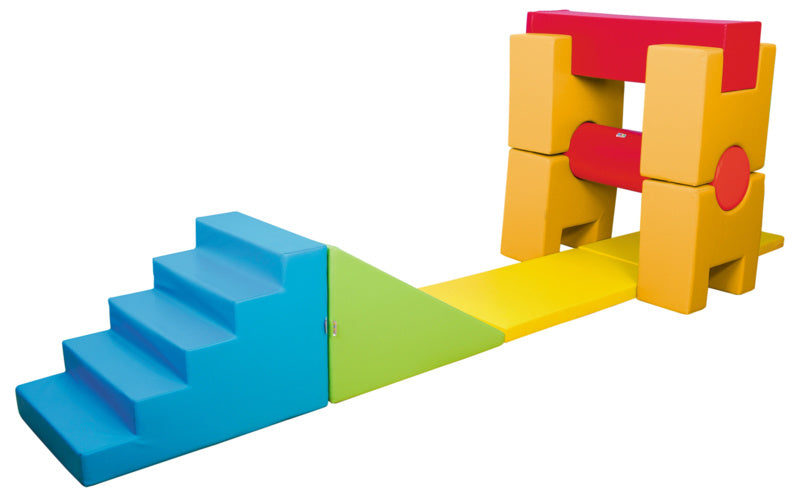 Foam cilinder klein 40x20 cm - Blauw