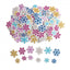 Foam glitter sneeuwvlokken assorti 300 stuks