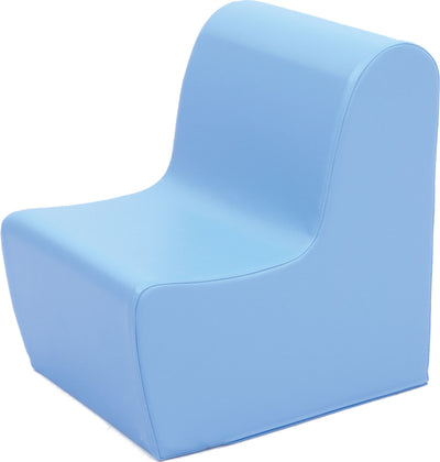 Hoge zitbank 45cm zithoogte 34cm - Lichtblauw