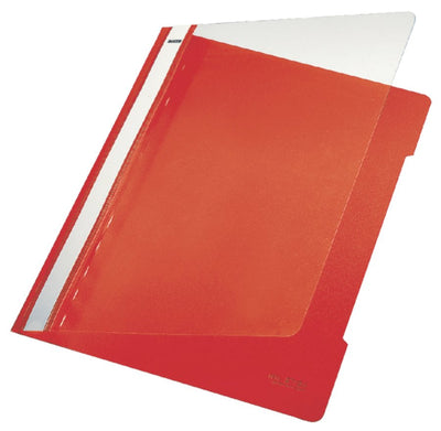 10x Snelhechter Leitz 4191 A4 PVC rood
