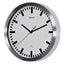 Wandklok MAUL Pilot RC Ã˜30,5x4.5cm aluminium/wit incl.batterij