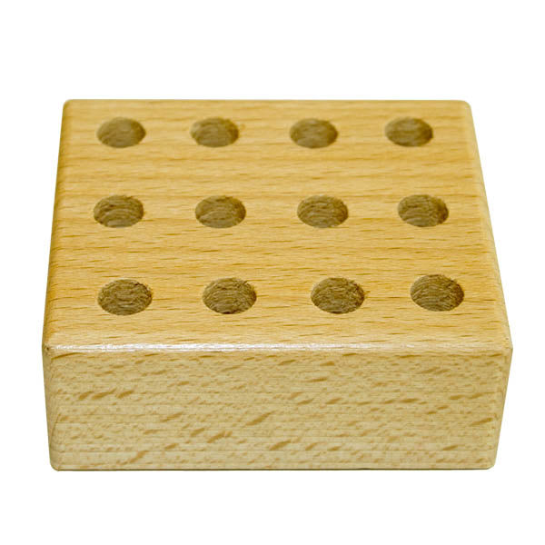Potlodenblok hout voor 12 potloden